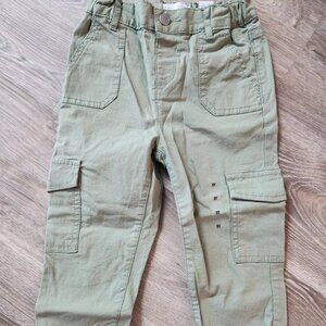 Kids’ Sage Green Cargo Pants | Forest Scout | Size 3T (NWT)